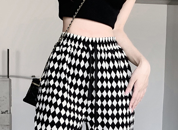 Title 1, Temperament Pleated High Waist Shows Thin Drape...