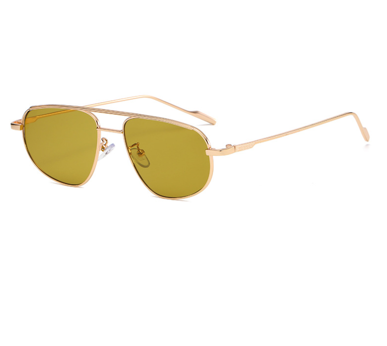 Title 7, Fashion Of Metal Double Beam Sunglasses