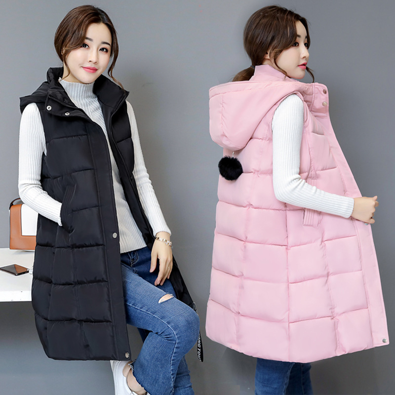 Women's Large Size Thickened Down Cotton Vest