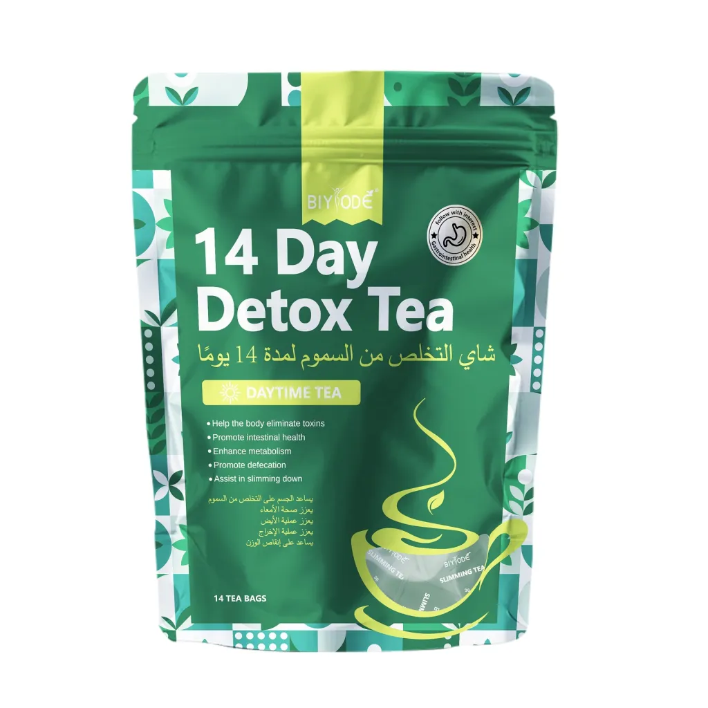 Private Label 14 Day Detox Tea Bag Herbal Supplements Factory GMP HALAL COA Certified Support Digestion Fat Burning And Body Shaping - Customized