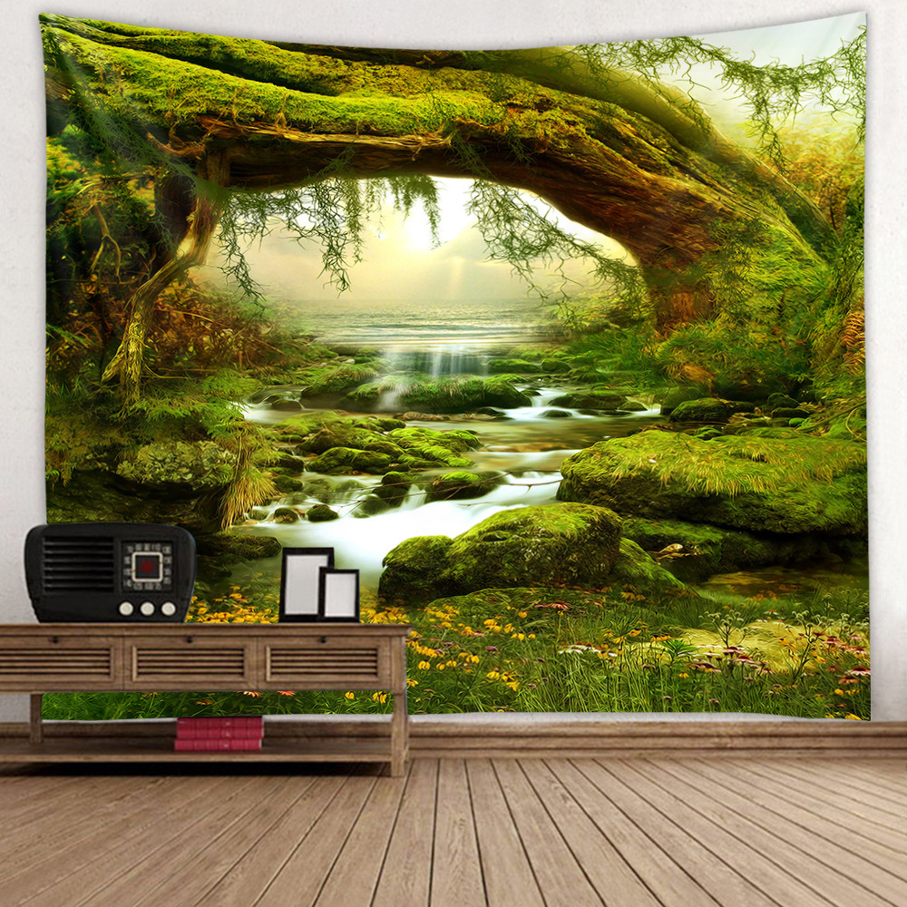 Title 5, Landscape Landscape Sunset Wall Hanging Tapestry