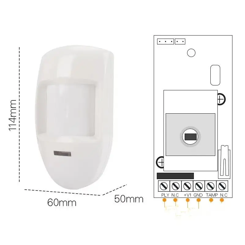 Wired Pir Motion Sensor Passive Infrared Detector