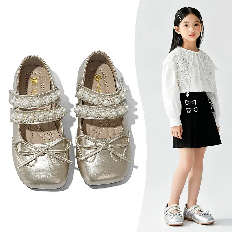 2026 Spring Summer New Girls Leather Shoes