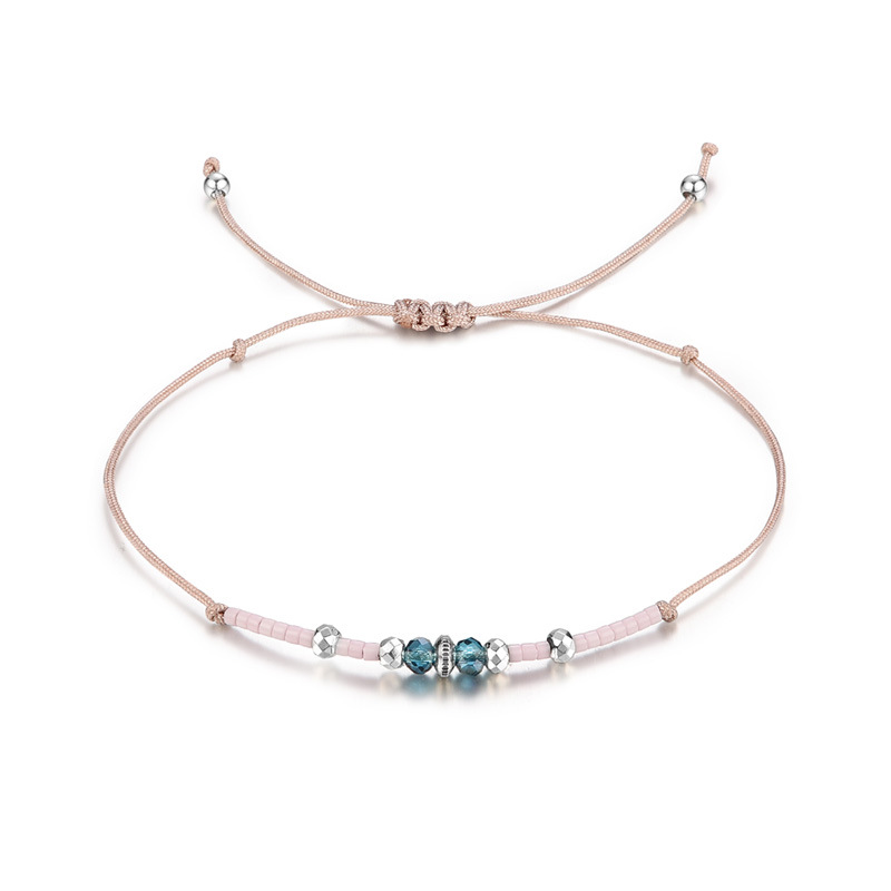 Three-dimensional Star Pendant Crystal Stone Bracelet