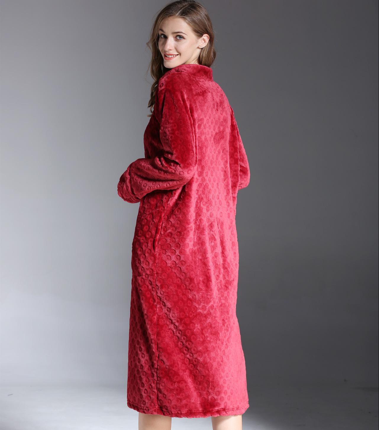 Title 5, Flannel Nightdress With Exquisite Embroidery An...