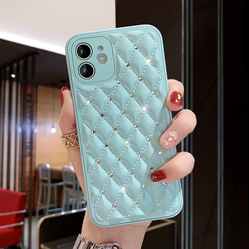 All-inclusive Anti-drop Protective Cover For Mobile Phone Case With Diamond Small Fragrance