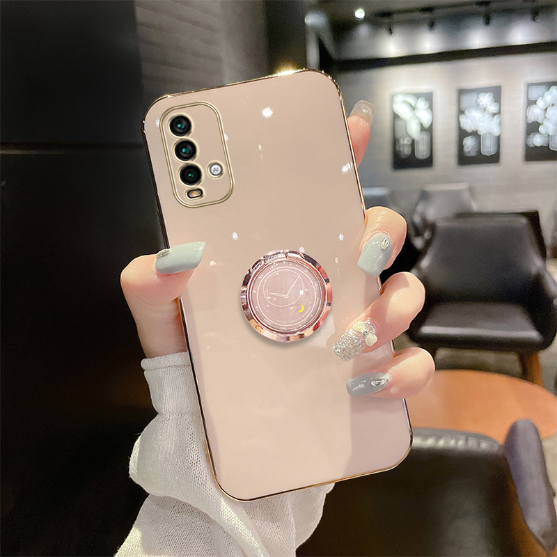 Creative Clock Finger Ring Bracket Protection Plating Anti-drop Silicone Protective Case - Image 9