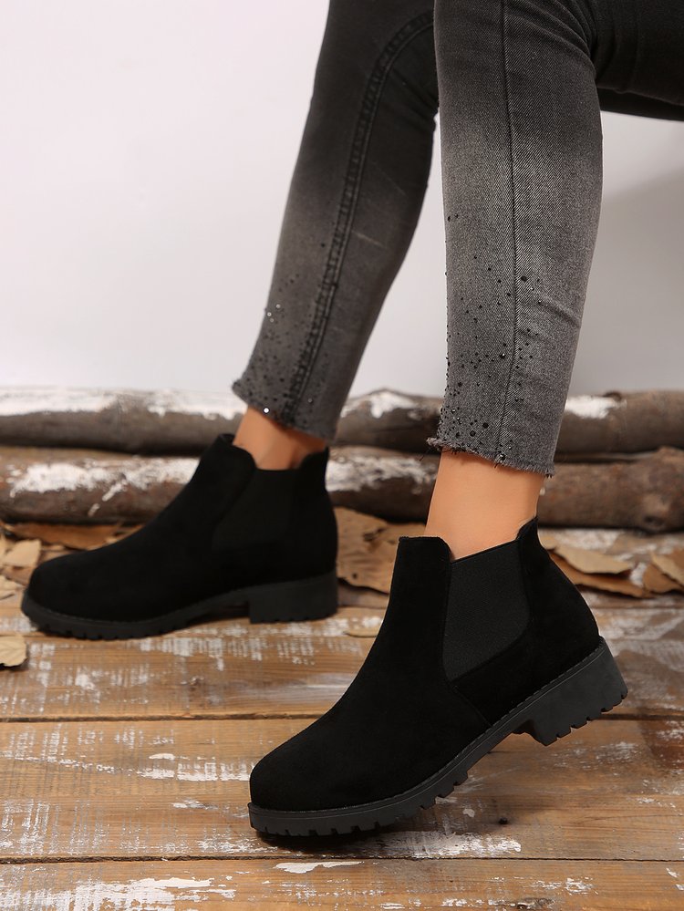 Faux Suede Ankle Boots, picture 3 of 4