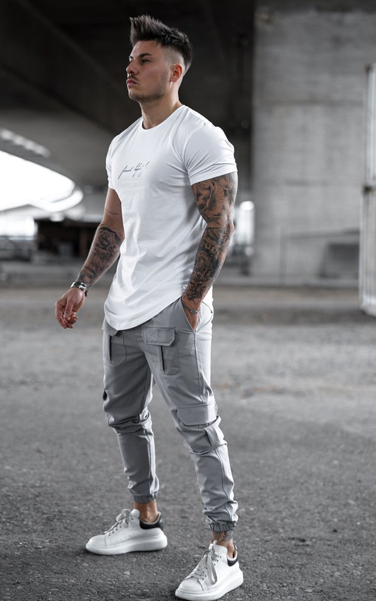 Casual Pants Black Loose Binding Frock