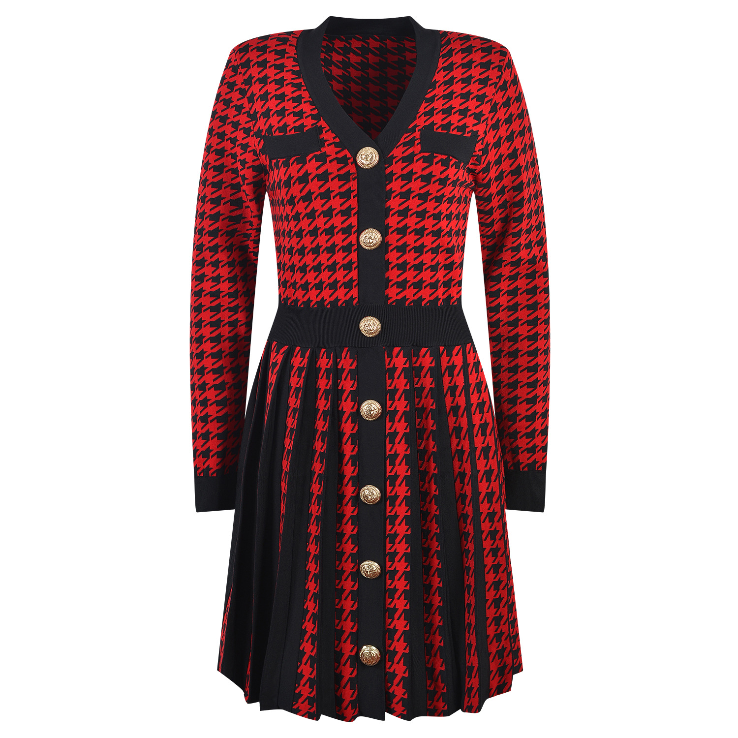 Slim Knit Double-Breasted Dress, picture 12 of 12