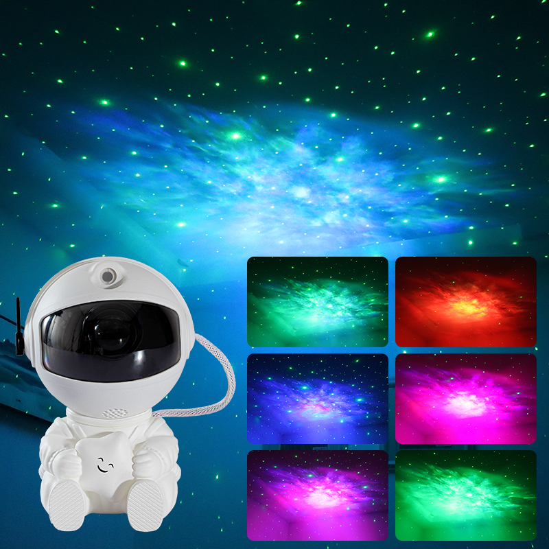 Mini Version Of Astronaut Star Projection Lamp Creative Gift Atmosphere Decorative Lamp Colorful Flowing Starry Night Light — foto 10
