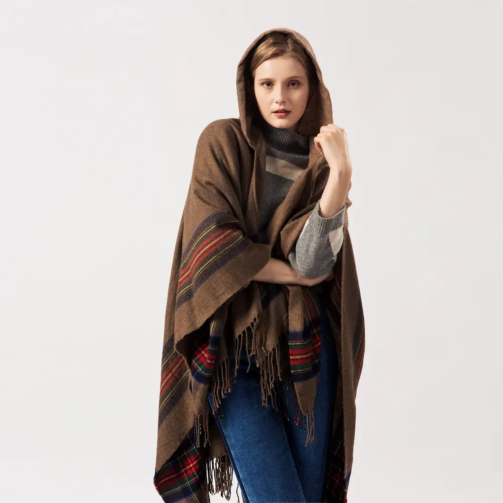 Women's Color Striped Shawl