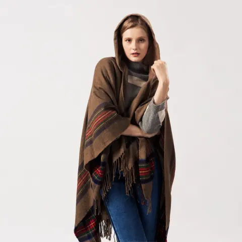 Women's Color Striped Shawl