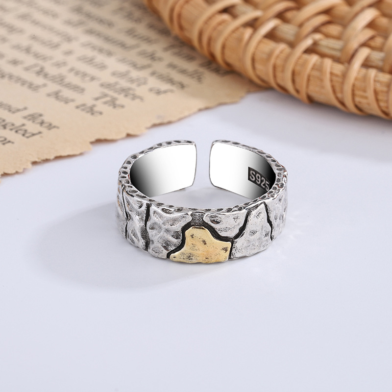 Title 4, Eenvoudige Vintage Stone Mountain Patroon Ring ...