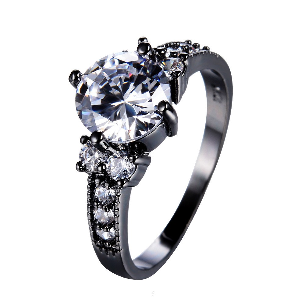 European And American Luxury Fashion Zircon Ring