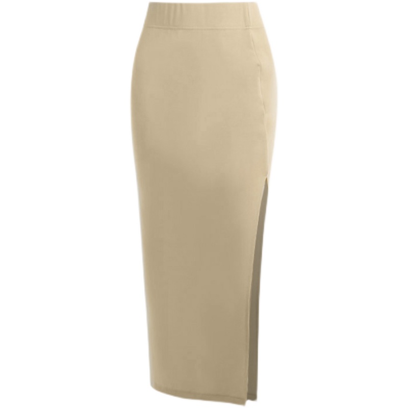 High-waist Split Skirt Autumn European And American Style Slim Slimming Hip Skirt