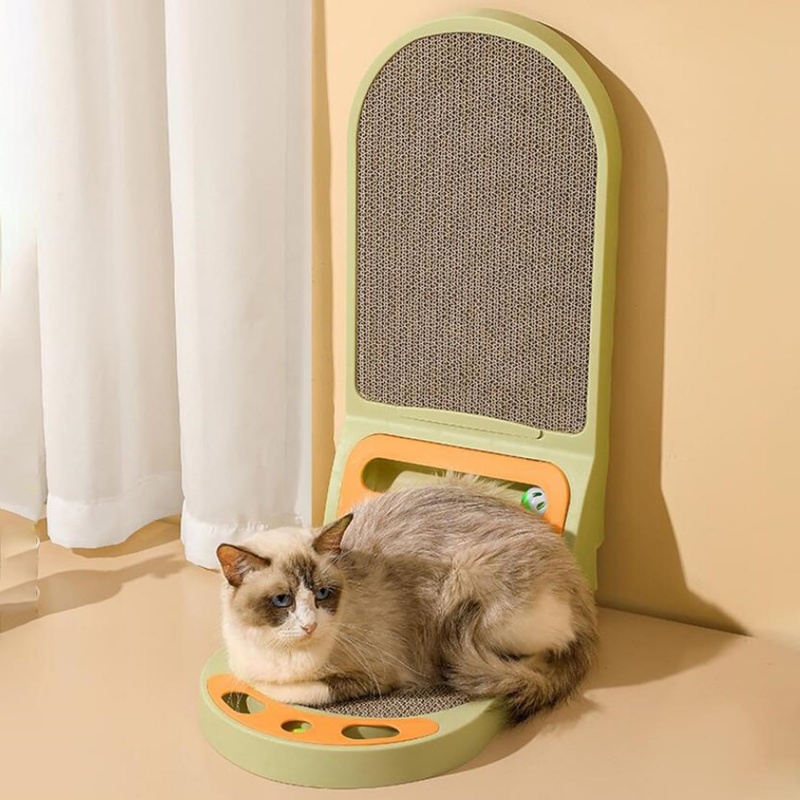L-Shaped Cat Scratcher Board - Thickened Scratching Pad & Lounge Bed — image 8