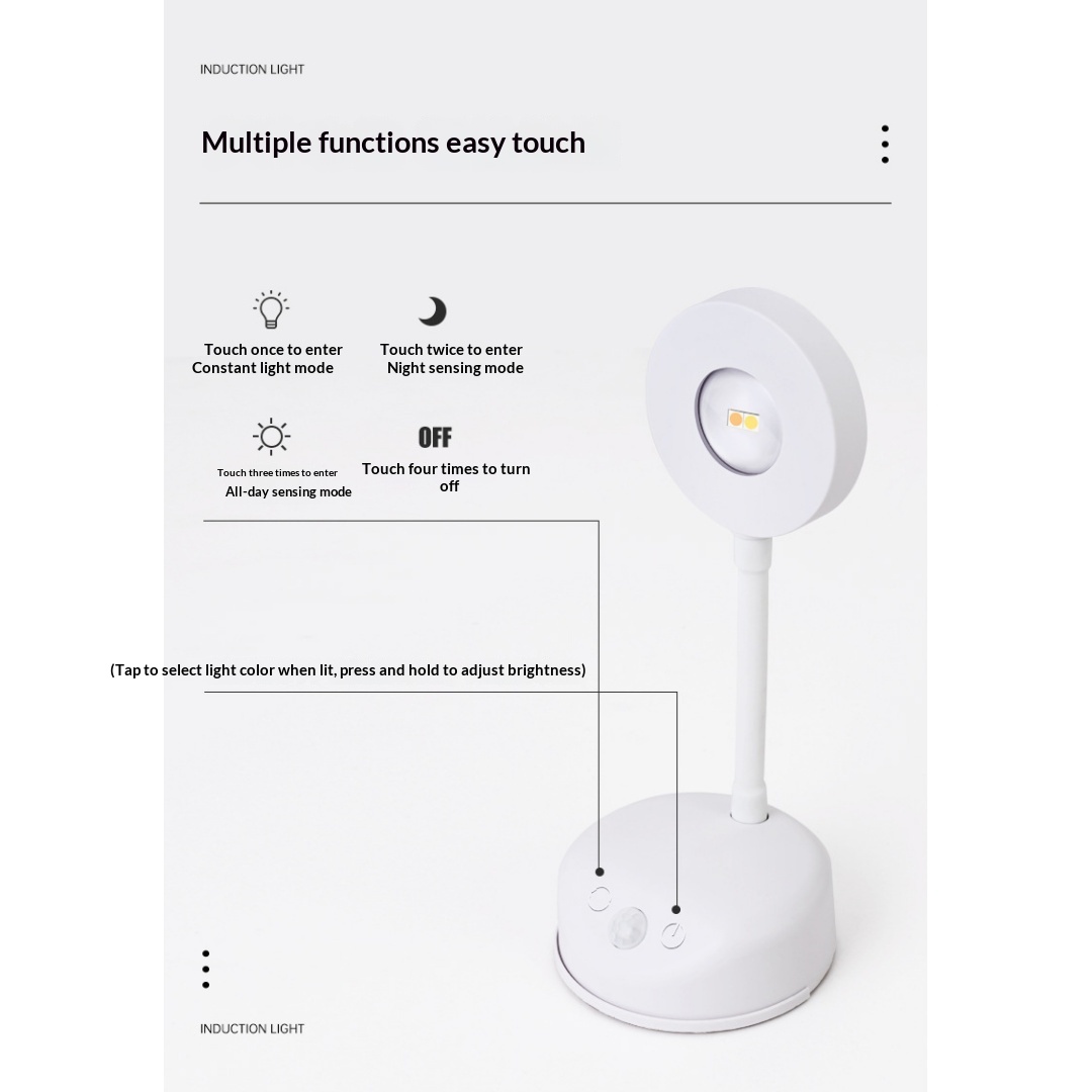 Border Rechargeable, Wire-free Indoor Wall Light, Remote Control Spotlight, Smart LED Motion Sensor Light 5
