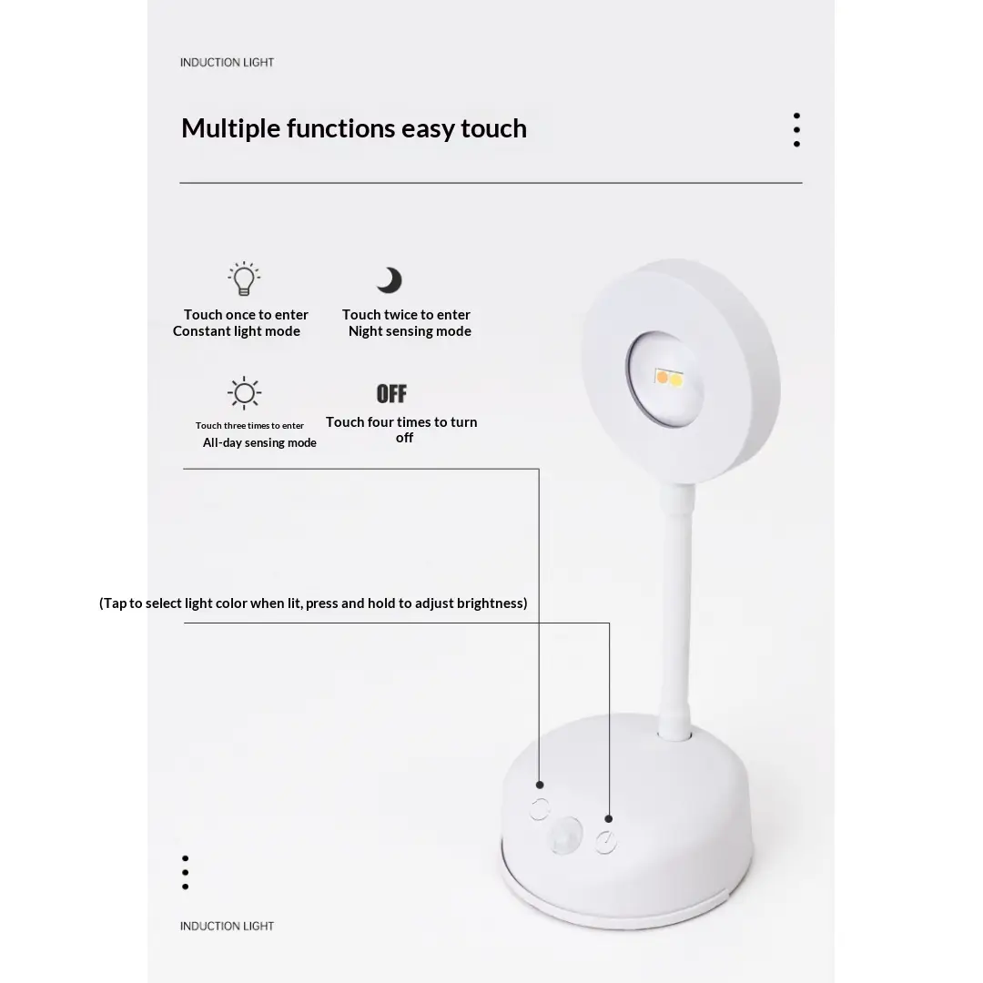 Border Rechargeable, Wire-free Indoor Wall Light, Remote Control Spotlight, Smart LED Motion Sensor Light