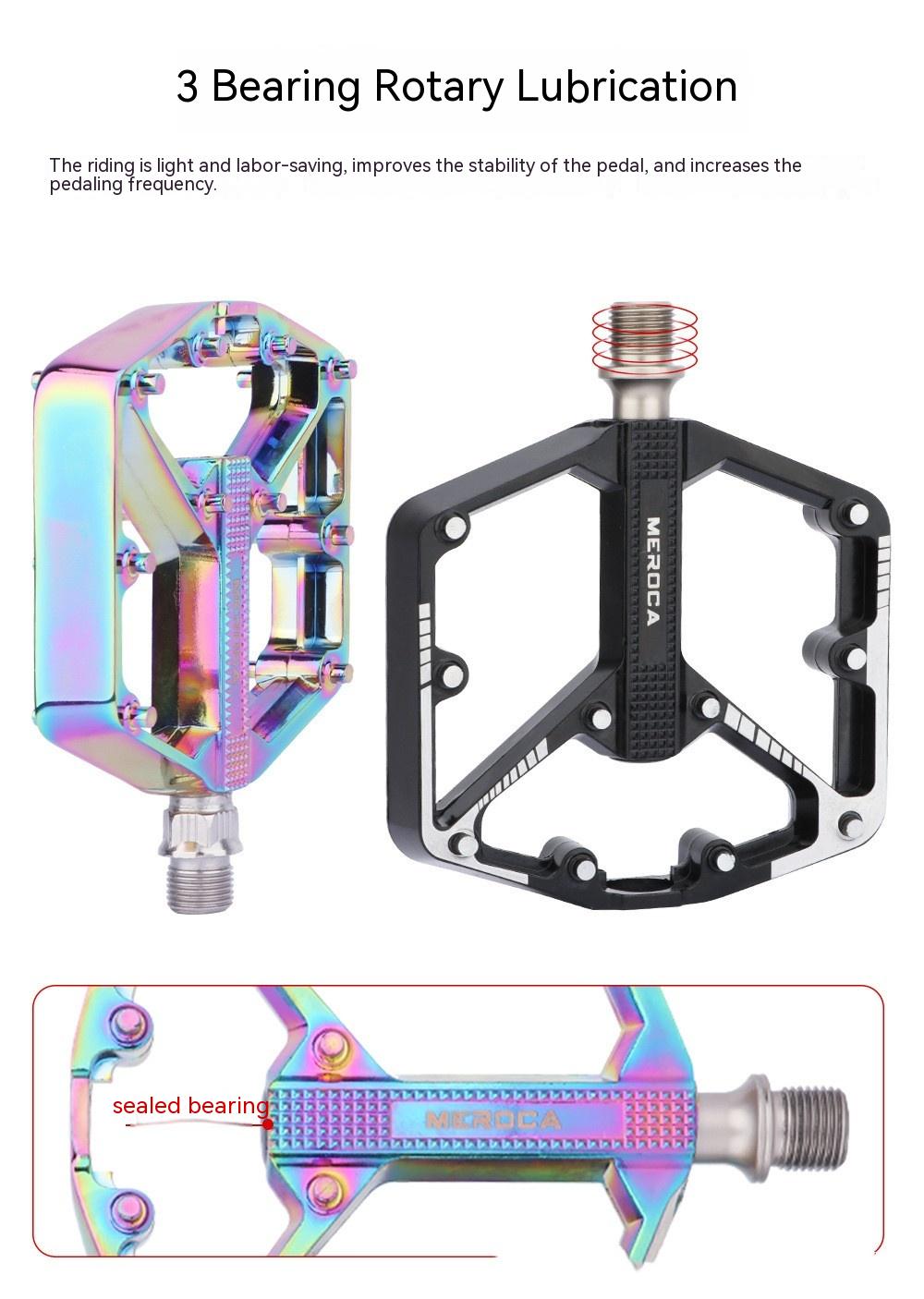 Title 2, Aluminum alloy mountain bicycle pedals offer su...