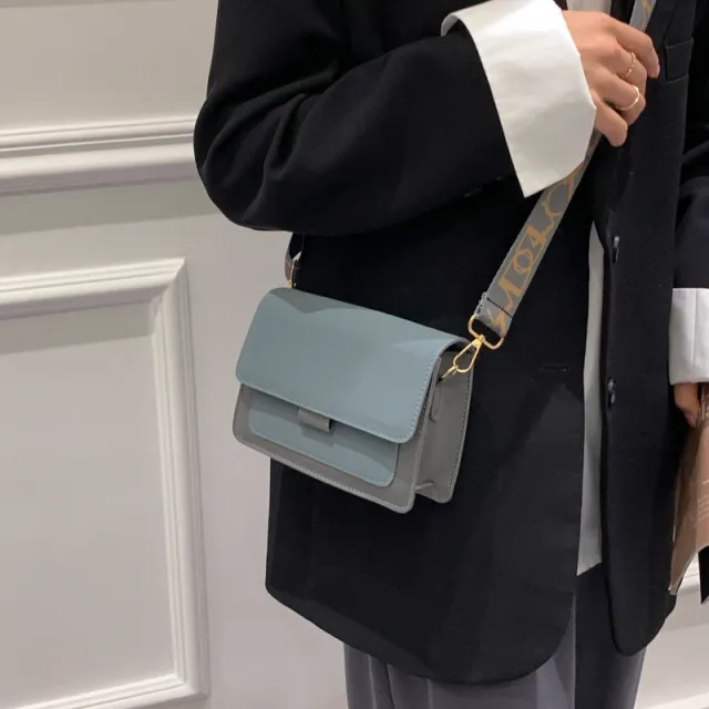 Fashion Casual Retro Simple Messenger Bag Blue - Shop at LoveMi
