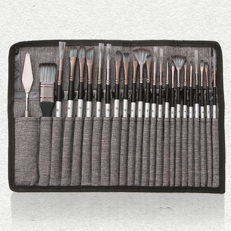 Home Simple Canvas Pen Curtain Oil Brush Set
