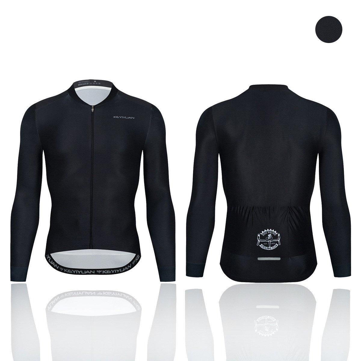 Unisex Bicycle Cycling Clothing Milk Silk Fabric Ke005 Black - Shop at LoveMi