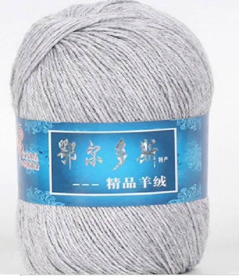 Cashmere Woven Hand knitted Medium Coarse And Pure Baby Sweater Scarf Thread Light Gray - Shop at LoveMi