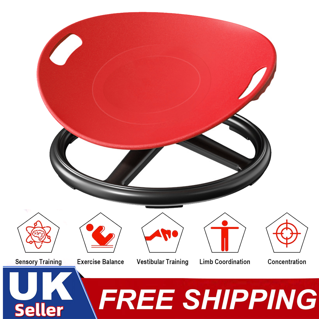 NEW AUTISM SENSORY CHAIR KIDS CHILD SPINNING BALANCE Developmental Spin Toy — image 12