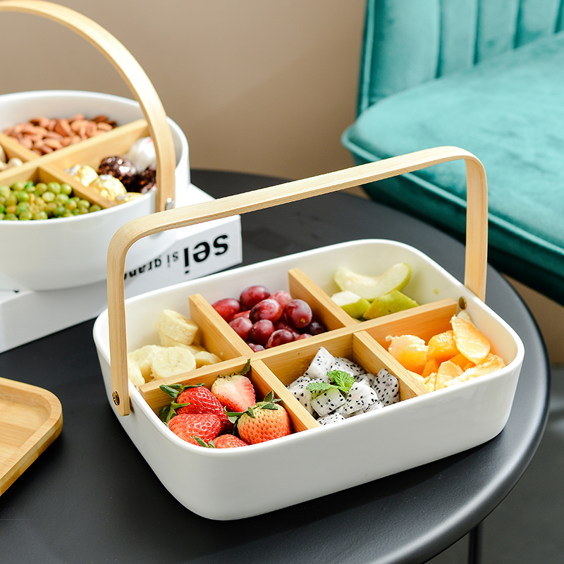 Title 7, Household Minimalist Compartment With Lid Fruit...