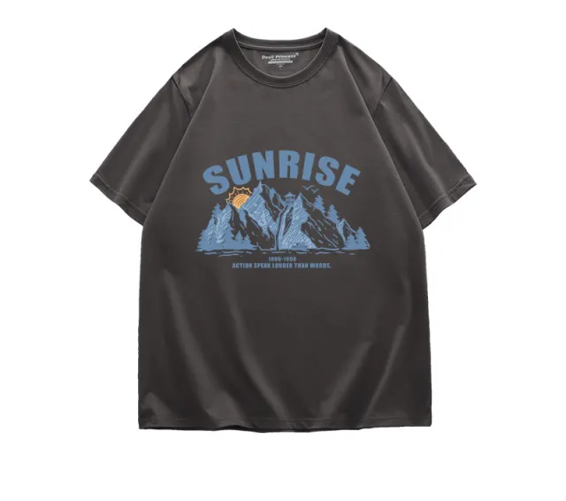 Oversize Large Size Pure Cotton Short Sleeved T Shirt Women Loose Ins Tide Harajuku Style Half sleeved Chic Retro Flavor Top Grey - Shop at LoveMi