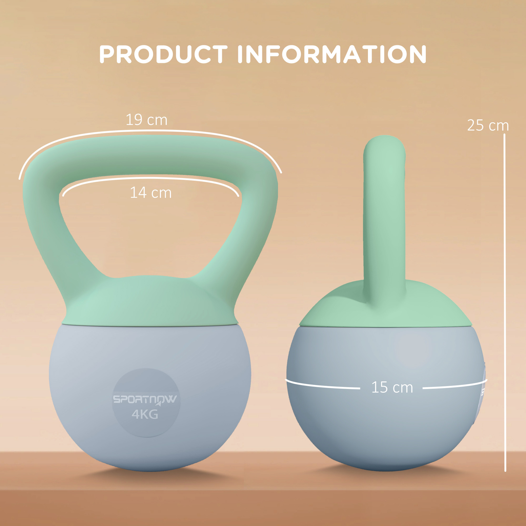 4kg Soft Kettlebell With Anti Slip Handle