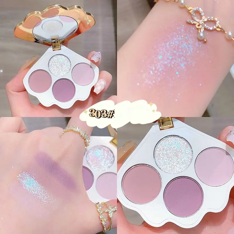 Whitening And Easy Coloring Eye Shadow Quad Plate
