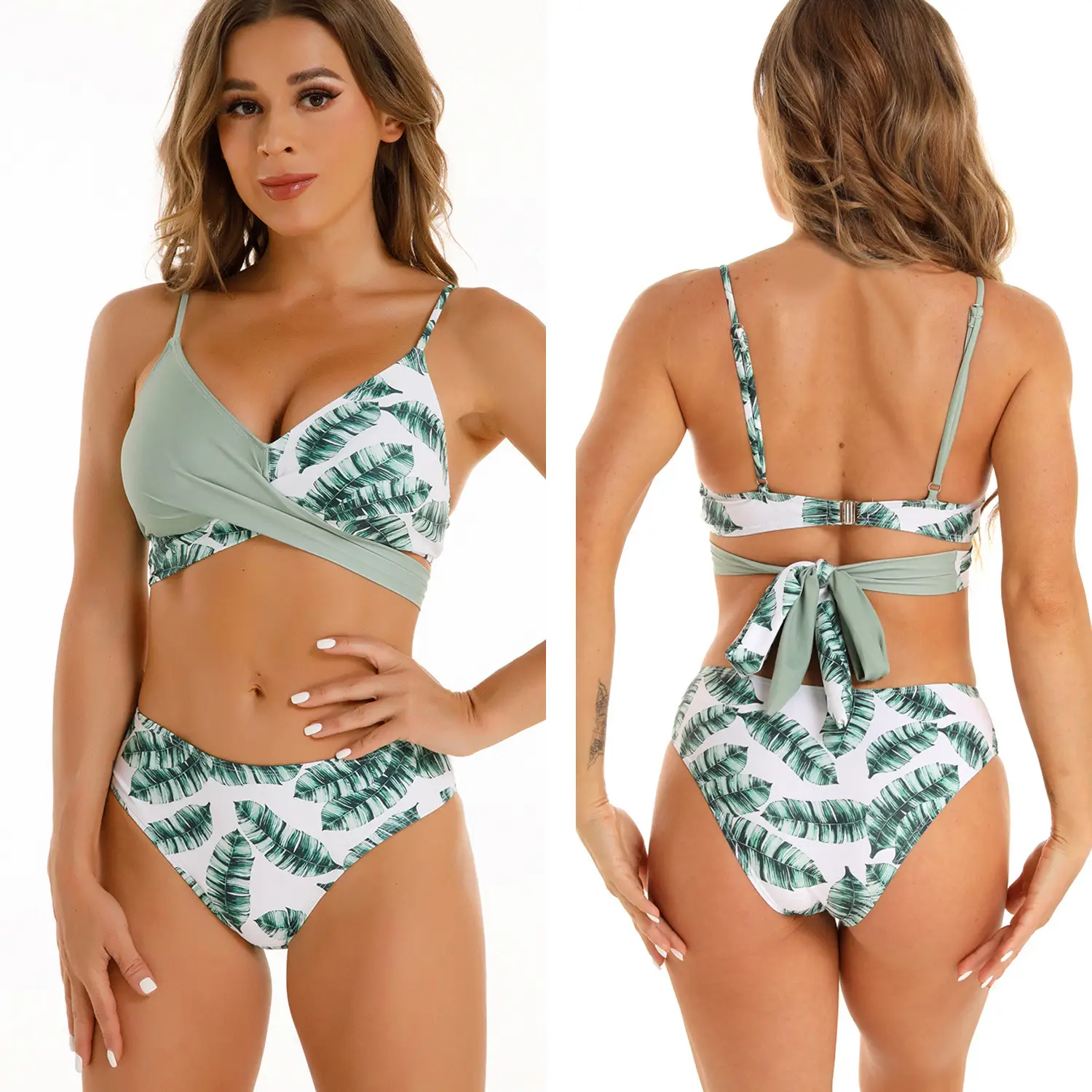 European And American Sling Split Bikini Swimsuit