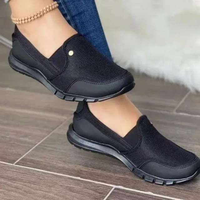 Casual Shoes Flat Heel Slip on Loafers Women New Fashion Shoes Black - Shop at LoveMi