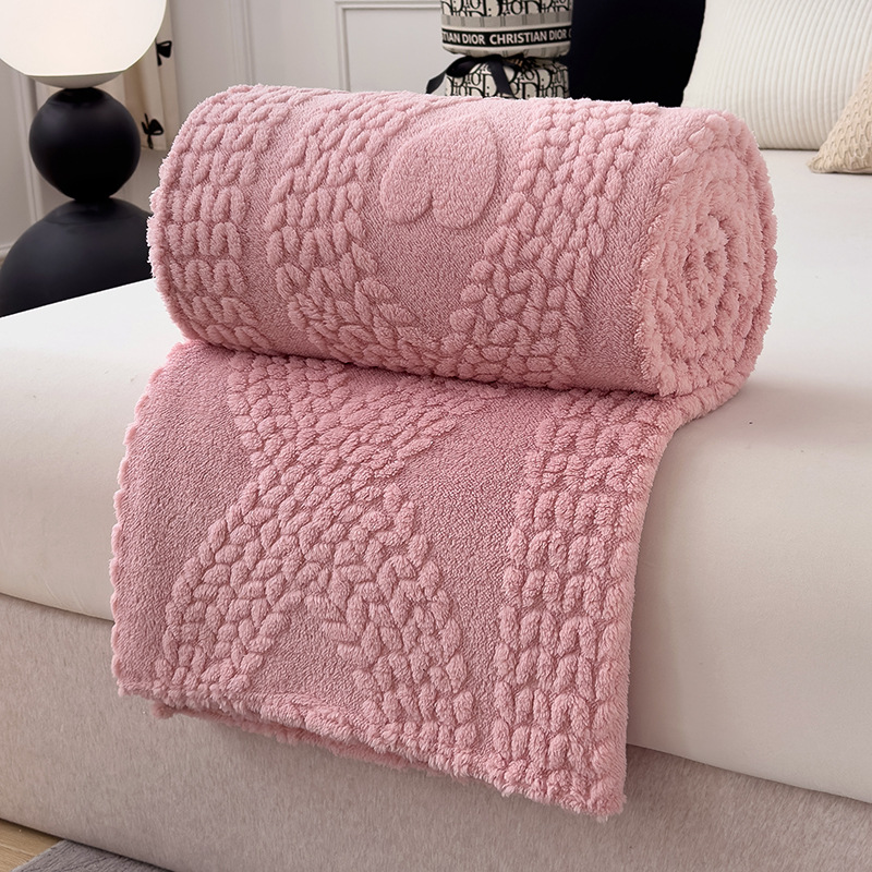 1PC Plush Throw Blanket, Soft Fuzzy Flannel Blanket, Cozy Warm Blanket For Bed Sofa Bedroom, All Season Use 4