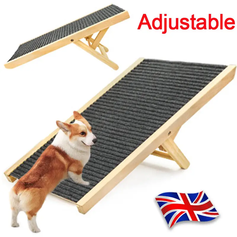 Dog Stair Foldable Non-Slip Pet Ramp Adjustable
