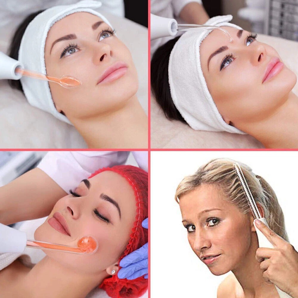 Portable High Frequency Electrotherapy Skin Therapy Wand Machine Acnes Remove