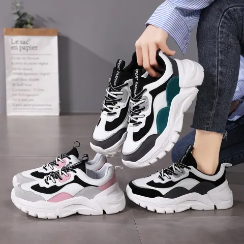 Soft Bottom High Elastic Thick Inner Layer Dad Shoes