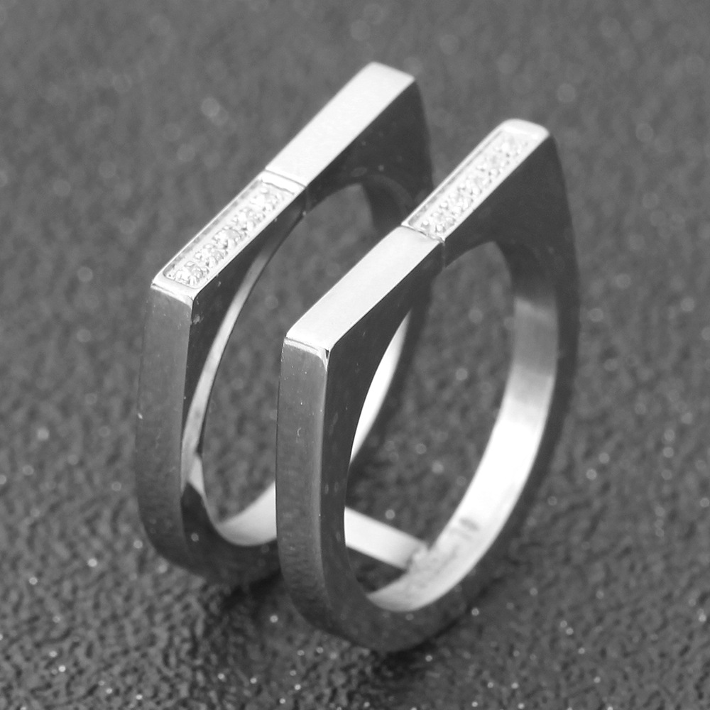 Title 4, Fashion Stainless Steel Ring for Men and Women,...