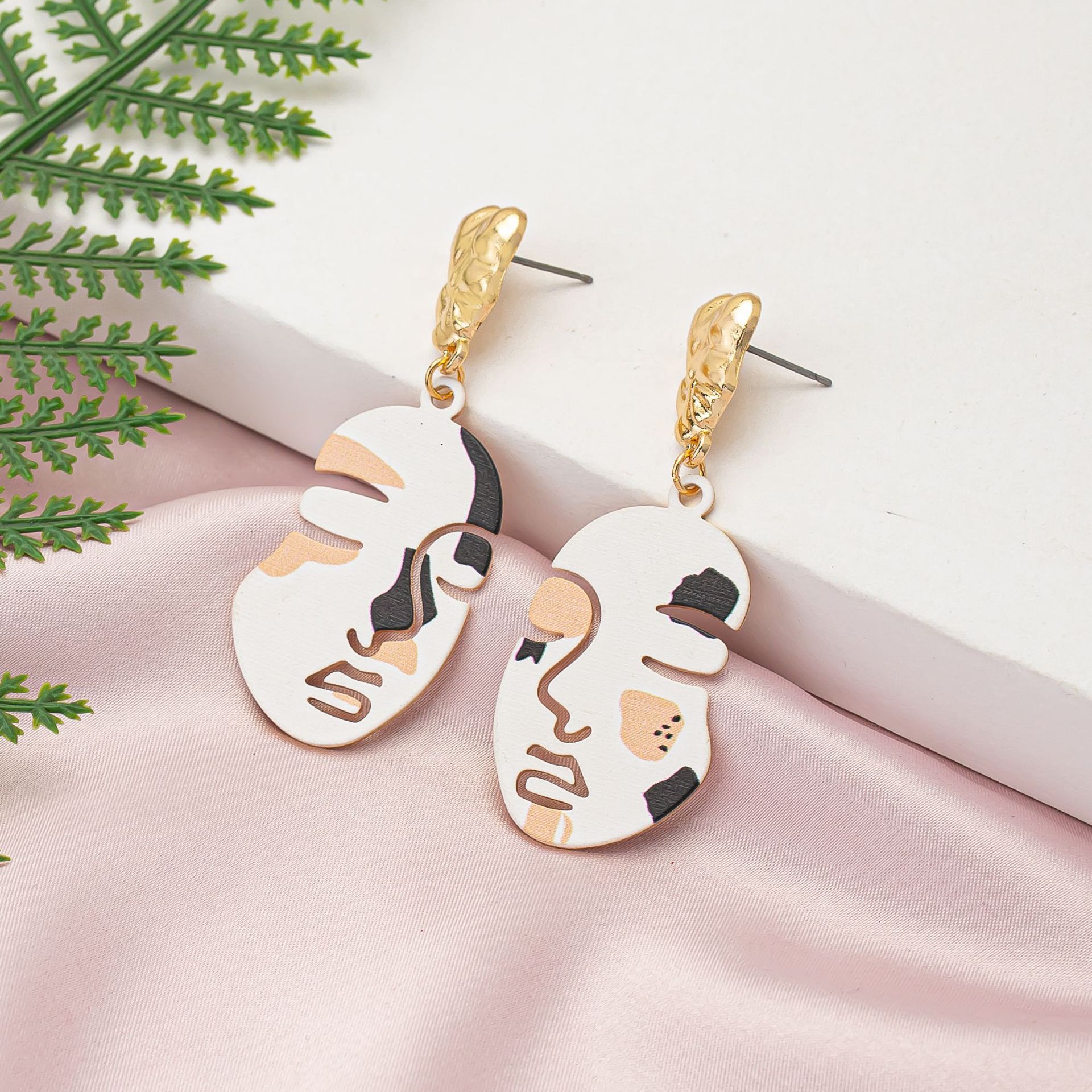 Title 4, Interesting Design Printed Face Mask Earrings