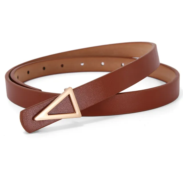 Ladies Fashion Dress Casual Jeans Belt Brown - Shop at LoveMi