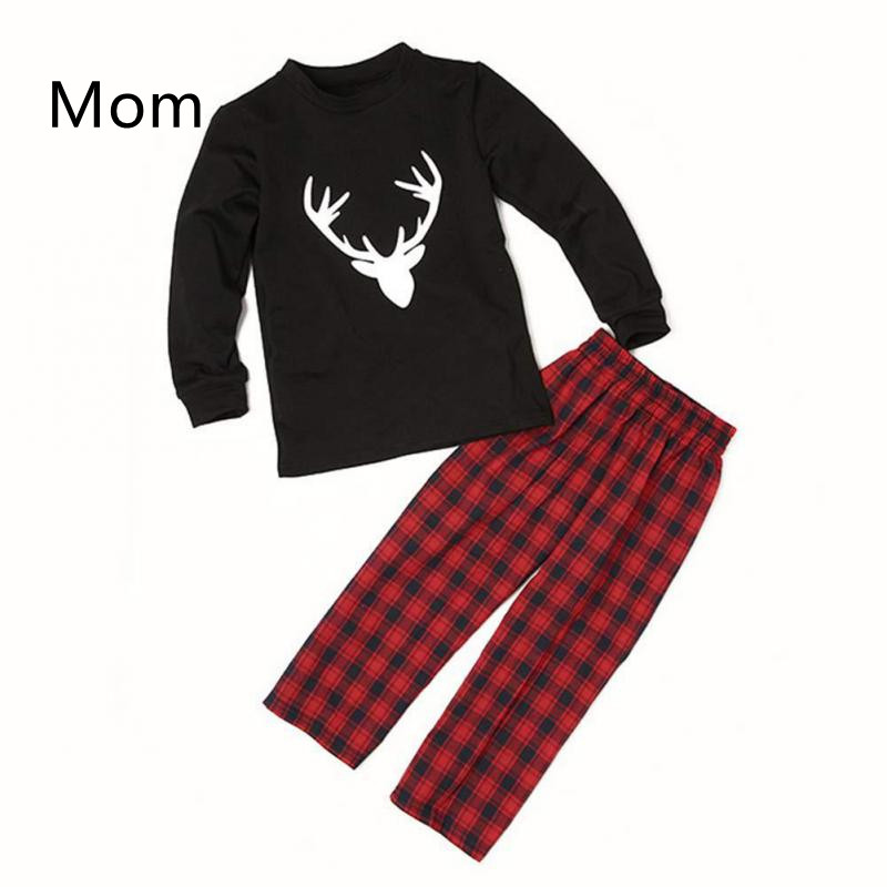 Fashion Simple Print Christmas Parent child Suit Picture Color Mom S - Shop at LoveMi