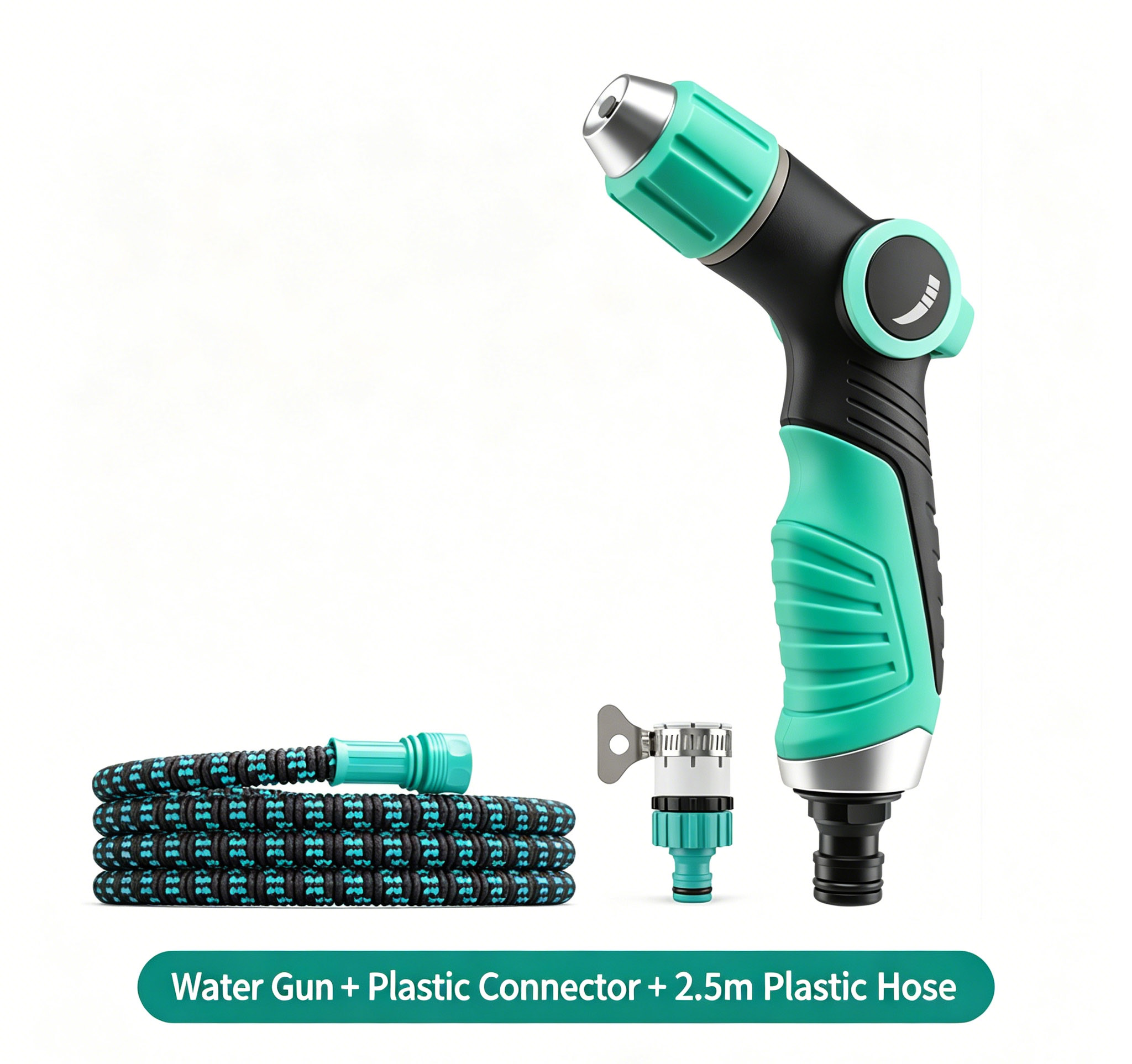 High Pressure Car Wash Nozzle, Household Soft Flush Water Hose Booster Tap, Powerful Spray Gun For Tap Water Floor Cleaning 7