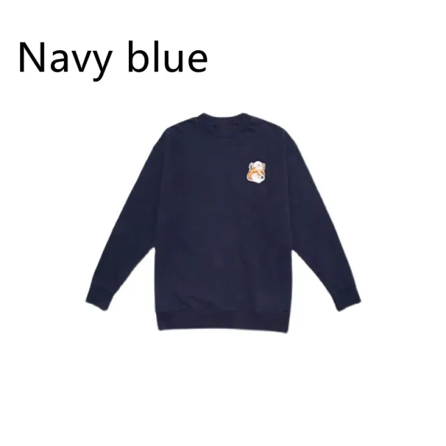 Women's Small Top Loose Round Neck Pullover Navy Blue - Shop at LoveMi
