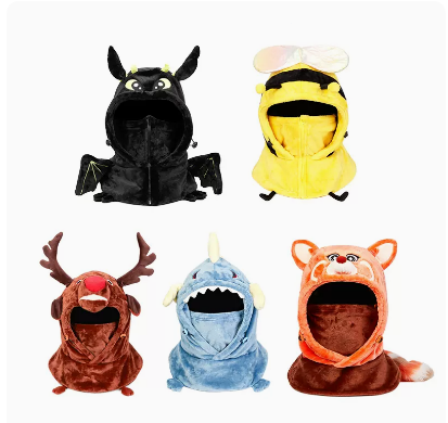 Snowboarding Helmet Hat Set Cartoon Ski Mask Helmet Decoration — foto 3