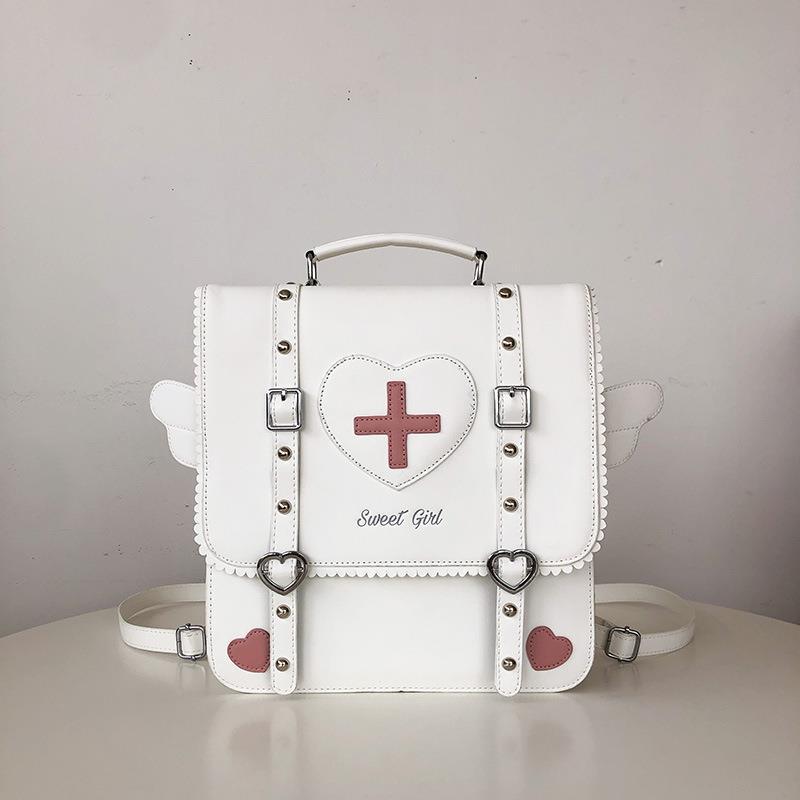 Fashion Color Contrast Large Capacity Women's Bag White - Shop at LoveMi