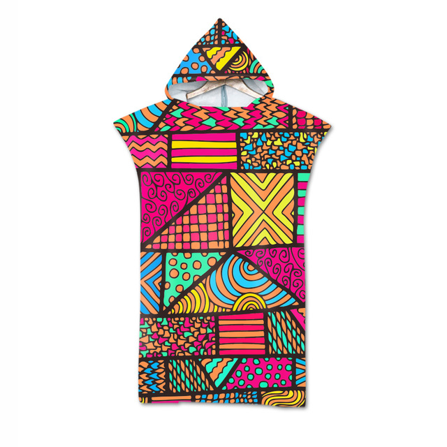 Beach Sunscreen Windproof Dressing Bathrobe Hooded Cape