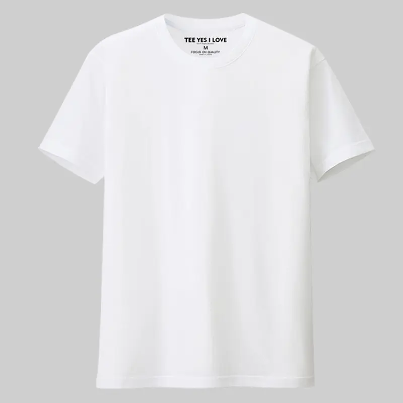 High-quality Pure Cotton Men's Loose Crew Neck