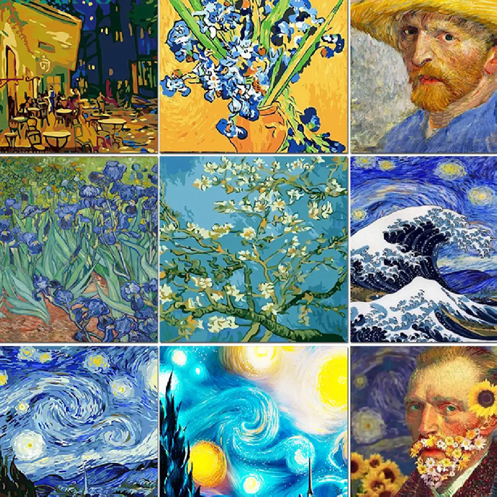 Digital Oil Painting Coloring Frameless